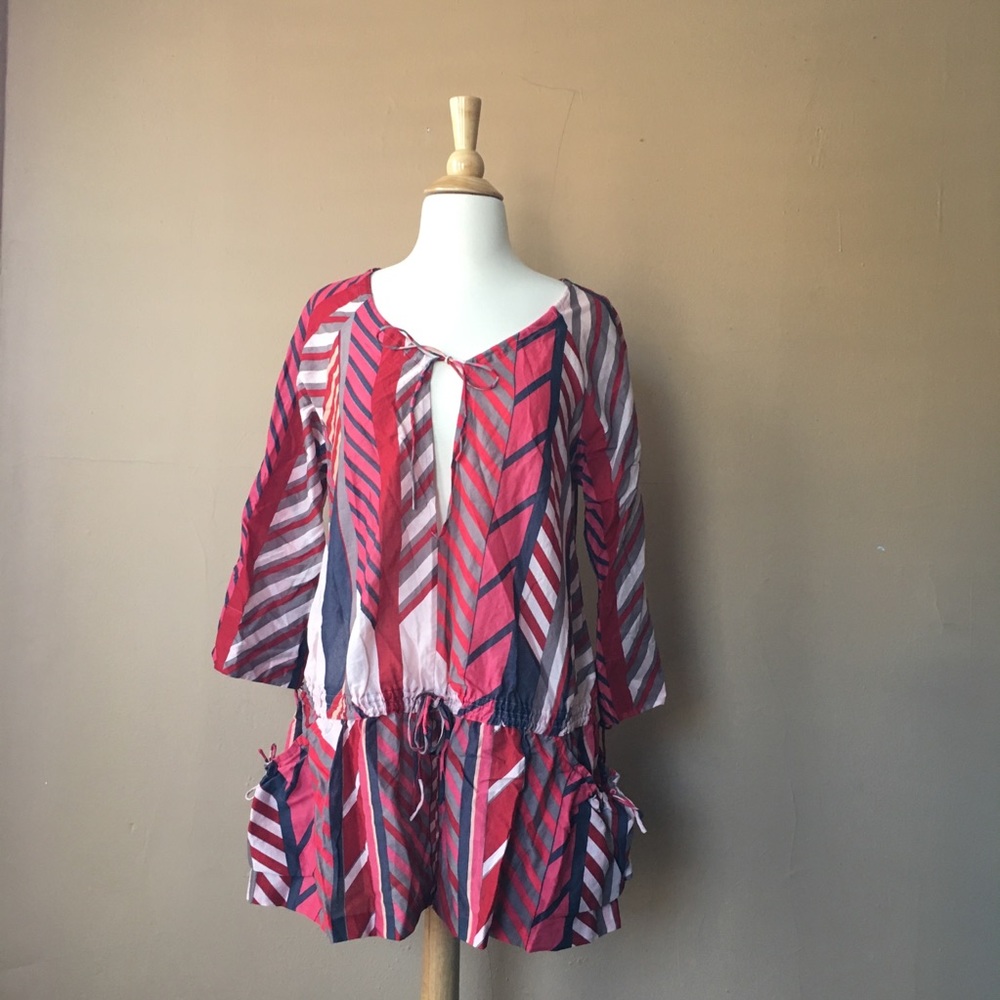 Boho tunic Armani Exchange striped print